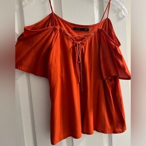 Rust color top, size small, NWOT